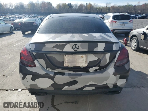 2016 Mercedes-Benz C 300 Luxury with VIN 55SWF4KB9GU118427, listed as a Copart auction lot 53744515 with 92,996 mi miles and Salvage title. Bid and sale history available at DreamBid. Image 6.