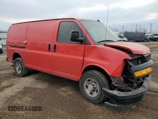 2020 Chevrolet Express Cargo Van with VIN 1GCWGAFP7L1275105, listed as a Copart auction lot 81999044 with 0 mi miles and Salvage Title. Bid and sale history available at carsss.com. Image 4.