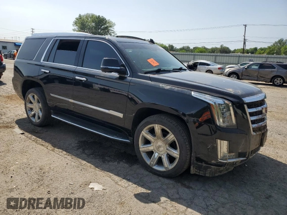 2018 Cadillac Escalade Luxury with VIN 1GYS3BKJ9JR253391, listed as a Copart auction lot 57658795 with Not provided miles and Salvage title. Bid and sale history available at DreamBid. Image 4.