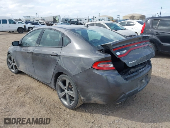 2015 Dodge Dart GT with VIN 1C3CDFEBXFD193987, listed as a IAAI auction lot 41554735 with 143,161 mi miles. Bid and sale history available at carsss.com. Image 3.