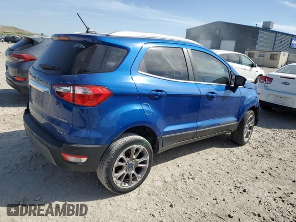 2019 Ford EcoSport Titanium with VIN MAJ6S3KLXKC289764, listed as a Copart auction lot 52997505 with 77,609 mi miles and Salvage Title. Bid and sale history available at DreamBid. Image 3.