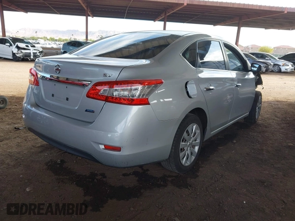 2014 Nissan Sentra S with VIN 3N1AB7AP8EY210722, listed as a IAAI auction lot 42157868 with 146,823 mi miles and . Bid and sale history available at DreamBid. Image 4.