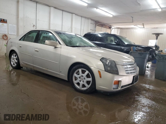 2007 Cadillac CTS with VIN 1G6DP577970198278, listed as a Copart auction lot 74017284 with 0 mi miles and Non Repairable. Bid and sale history available at carsss.com. Image 4.