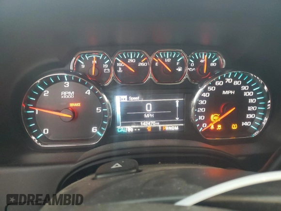 2016 Chevrolet Suburban LT with VIN 1GNSKHKC1GR257416, listed as a Copart auction lot 80993814 with 142,470 mi miles and Salvage Title. Bid and sale history available at DreamBid. Image 9.