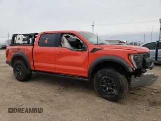 2021 Ford F-150 Raptor with VIN 1FTFW1RG7MFC62731, listed as a Copart auction lot 82672674 with Not Provided miles and Salvage Title. Bid and sale history available at carsss.com. Image 4.