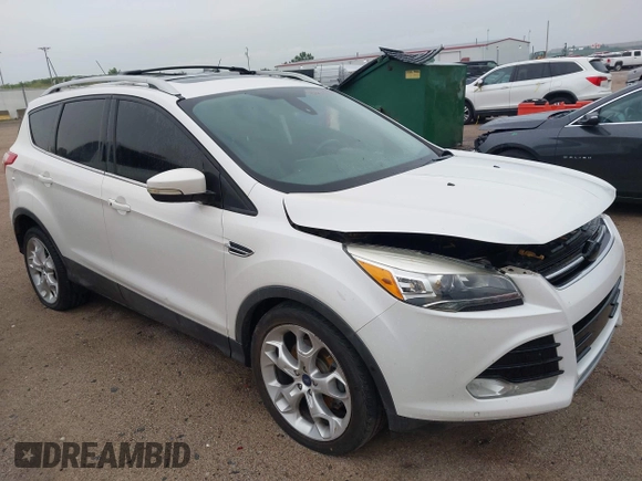 2013 Ford Escape Titanium z VIN 1FMCU9J96DUA59051, wystawiony jako IAAI lot #42628711 z przebiegiem Nie podano mil oraz . Historia ofert i sprzedaży dostępna na DreamBid. Obrazek 1.