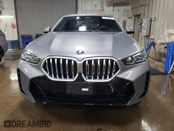 2025 BMW X6 xDrive40i with VIN 5UX33EX05S9X17286, listed as a Copart auction lot 52207275 with 24,547 mi miles and Clean Title. Bid and sale history available at carsss.com. Image 5.