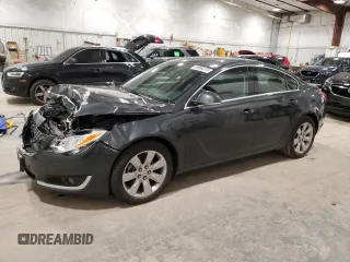 2016 Buick Regal Premium II with VIN 2G4GS5GX4G9157888, listed as a Copart auction lot 61869275 with 57,313 mi miles and Non repairable. Bid and sale history available at DreamBid. Image 1.