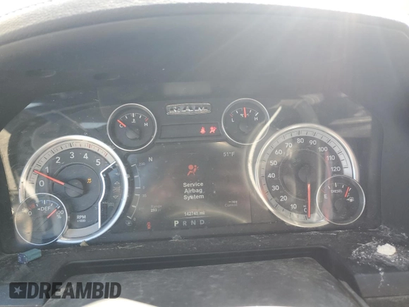 2015 Ram 2500 Laramie with VIN 3C6UR5NL2FG537469, listed as a Copart auction lot 49475205 with 142,745 mi miles and Salvage title. Bid and sale history available at DreamBid. Image 9.