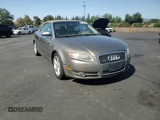 2007 Audi A4 3.2L with VIN WAUDH48H27K021925, listed as a Copart auction lot 60487555 with 143,947 mi miles and Salvage title. Bid and sale history available at DreamBid. Image 13.