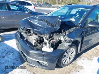 2018 Volkswagen Golf SportWagen S with VIN 3VW117AU6JM753197, listed as a IAAI auction lot 41328991 with 142,476 mi miles. Bid and sale history available at carsss.com. Image 6.