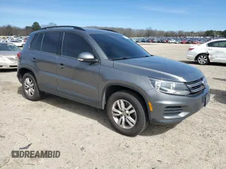 2016 Volkswagen Tiguan S with VIN WVGBV7AX6GW514811, listed as a Copart auction lot 48196855 with 84,870 mi miles and Salvage Title. Bid and sale history available at DreamBid. Image 4.