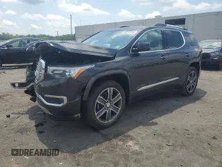2019 GMC Acadia Denali with VIN 1GKKNPLS1KZ104368, listed as a Copart auction lot 63245155 with 56,760 mi miles and Salvage title. Bid and sale history available at DreamBid. Image 1.