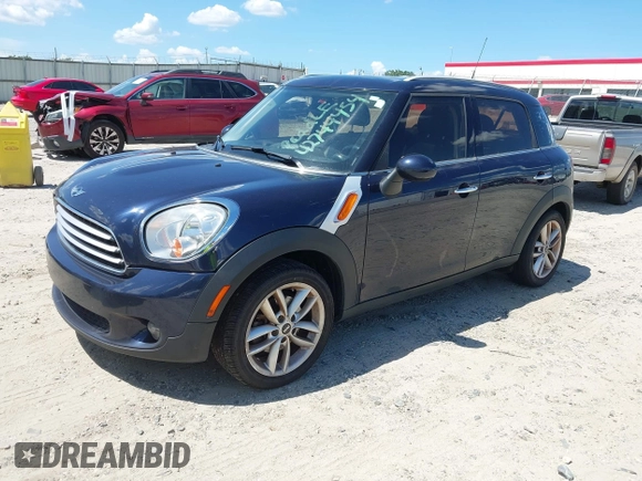 2012 MINI Countryman with VIN WMWZB3C5XCWM06084, listed as a IAAI auction lot 42744454 with 177,231 mi miles and . Bid and sale history available at DreamBid. Image 2.