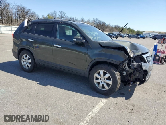 2012 Kia Sorento LX with VIN 5XYKT4A25CG300607, listed as a Copart auction lot 54939775 with 183,995 mi miles and Salvage Title. Bid and sale history available at carsss.com. Image 4.