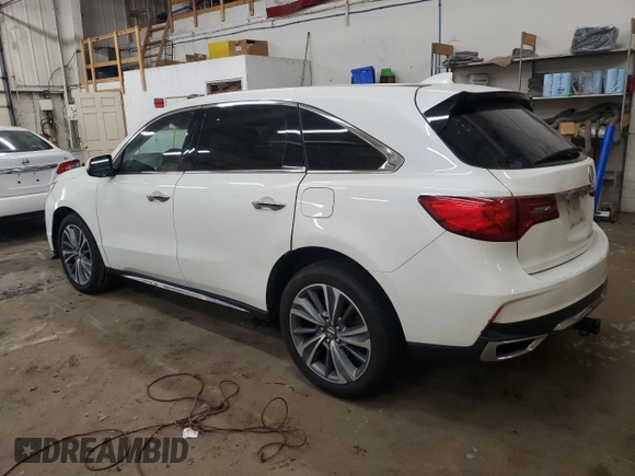 2017 Acura MDX Technology z VIN 5FRYD4H56HB002619, wystawiony jako Copart lot #55882745 z przebiegiem 155 153 mil mil oraz Szkoda całkowita • Salvage title. Historia ofert i sprzedaży dostępna na DreamBid. Obrazek 2.