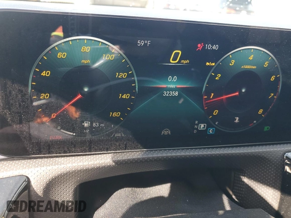 2022 Mercedes-Benz A 220 with VIN W1K3G4EB3NJ357626, listed as a Copart auction lot 42387845 with 32,358 mi miles and Salvage Title. Bid and sale history available at DreamBid. Image 9.