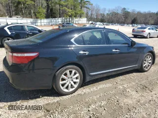 2009 Lexus LS 460 with VIN JTHCL46F195003527, listed as a Copart auction lot 49570505 with 279,651 mi miles and Salvage title. Bid and sale history available at DreamBid. Image 3.