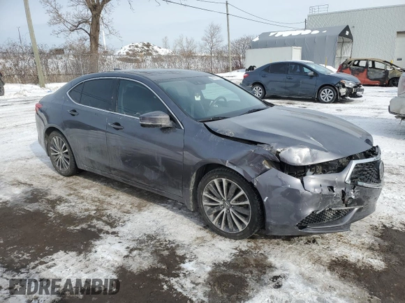 2018 Acura TLX Technology z VIN 19UUB3F5XJA802956, wystawiony jako Copart lot #46687825 z przebiegiem Nie podano mil oraz Szkoda całkowita • Salvage title. Historia ofert i sprzedaży dostępna na DreamBid. Obrazek 4.