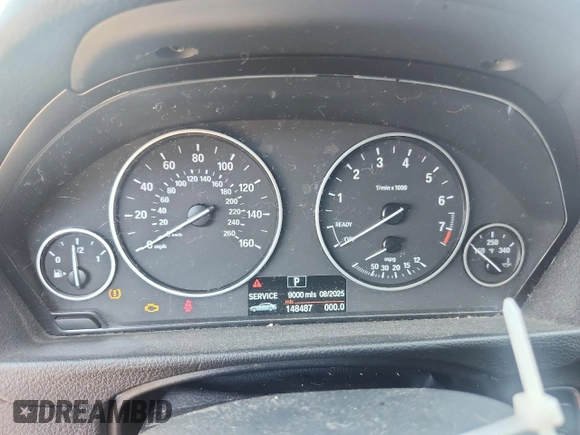 2013 BMW 3 Series 320i xDrive with VIN WBA3C3C51DF980707, listed as a Copart auction lot 63655825 with 148,487 mi miles and Clean title. Bid and sale history available at DreamBid. Image 9.