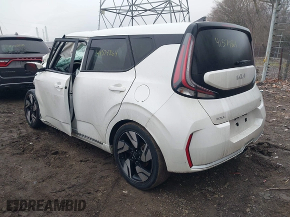 2023 Kia Soul GT-Line with VIN KNDJ53AU2P7856314, listed as a IAAI auction lot 41574864 with 52,015 mi miles. Bid and sale history available at carsss.com. Image 3.