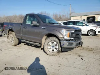 2018 Ford F-150 XL with VIN 1FTMF1EP6JKC68164, listed as a Copart auction lot 47646855 with 126,224 mi miles and Salvage title. Bid and sale history available at DreamBid. Image 4.