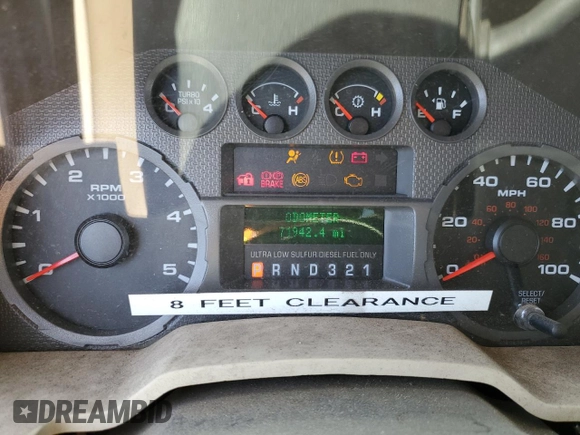 2010 Ford F-250 with VIN 1FTSF2AR9AEB02790, listed as a Copart auction lot 44828744 with 71,942 mi miles and Salvage title. Bid and sale history available at DreamBid. Image 9.
