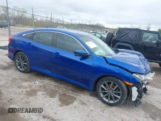2019 Honda Civic EX z VIN 19XFC1F3XKE002471, wystawiony jako IAAI lot #42172154 z przebiegiem 77 598 mil mil oraz . Historia ofert i sprzedaży dostępna na DreamBid. Obrazek 1.
