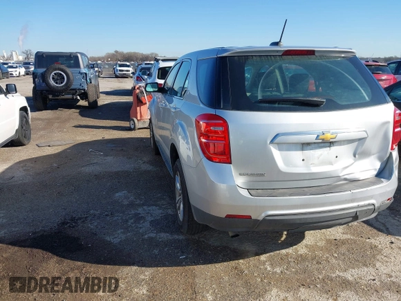 2017 Chevrolet Equinox LS with VIN 2GNALBEK9H1565422, listed as a IAAI auction lot 41734569 with 219,718 mi miles. Bid and sale history available at carsss.com. Image 3.