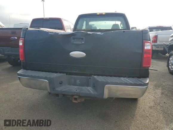 2008 Ford F-250 XL with VIN 1FTSX21568ED72693, listed as a Copart auction lot 63564855 with 268,393 mi miles and Salvage title. Bid and sale history available at DreamBid. Image 6.