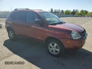 2007 Hyundai Tucson GLS with VIN KM8JM12B37U586530, listed as a Copart auction lot 54863125 with 165,493 mi miles and Clean Title. Bid and sale history available at carsss.com. Image 4.