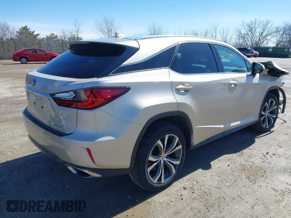 2017 Lexus RX with VIN 2T2BZMCAXHC080205, listed as a IAAI auction lot 41724409 with 1 mi miles. Bid and sale history available at carsss.com. Image 4.