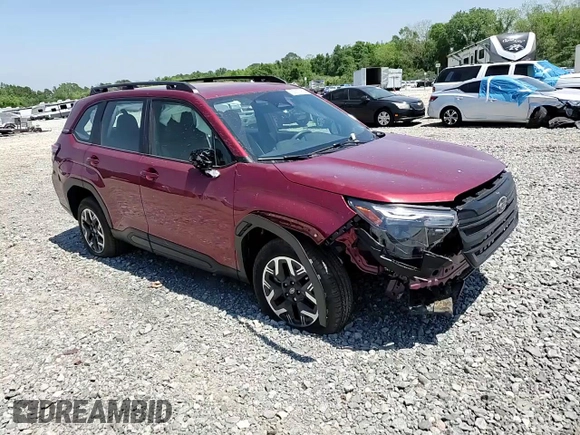 2025 Subaru Forester with VIN JF2SLDAC7SH407254, listed as a Copart auction lot 53615955 with 5,134 mi miles and Salvage title. Bid and sale history available at DreamBid. Image 13.