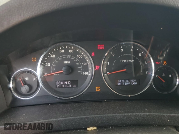 2008 Jeep Grand Cherokee Laredo with VIN 1J8GS48K98C140153, listed as a Copart auction lot 69035244 with 218,763 mi miles and Clean Title. Bid and sale history available at carsss.com. Image 9.