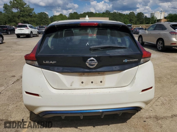 2018 Nissan LEAF SV with VIN 1N4AZ1CP9JC302563, listed as a Copart auction lot 56521215 with 104,124 mi miles and Clean title. Bid and sale history available at DreamBid. Image 6.