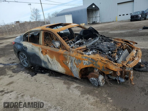 2016 Infiniti Q50 with VIN JN1EV7AR9GM343019, listed as a Copart auction lot 50706405 with Not Provided miles and Non Repairable. Bid and sale history available at DreamBid. Image 4.