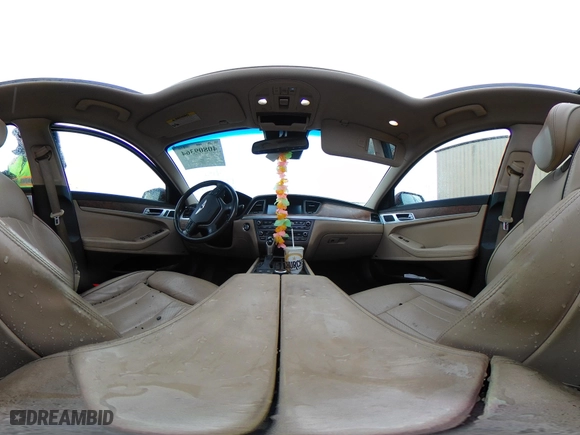 2016 Hyundai Genesis 3.8L with VIN KMHGN4JE7GU106946, listed as a IAAI auction lot 40809364 with 91,788 mi miles. Bid and sale history available at carsss.com. Image 17.