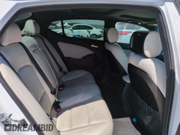 2013 Kia Optima SX с VIN 5XXGR4A6XDG091796, выставлен на аукционе Copart как лот 60294155 с пробегом Не указан миль и Списание • Salvage title. История ставок и продаж доступна на DreamBid. Изображение 10.