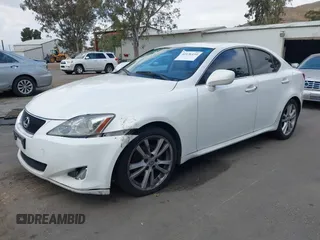 2007 Lexus IS with VIN JTHBK262072030183, listed as a IAAI auction lot 42136154 with 161,916 mi miles. Bid and sale history available at carsss.com. Image 2.