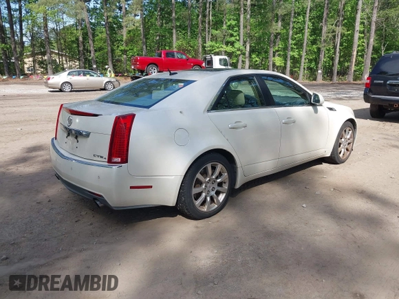 2008 Cadillac CTS RWD w/1SA with VIN 1G6DM577280124856, listed as a IAAI auction lot 42119454 with 156,884 mi miles. Bid and sale history available at carsss.com. Image 4.