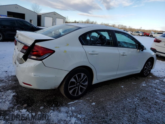 2014 Honda Civic Sedan LX with VIN 2HGFB2F58EH023274, listed as a Copart auction lot 87101894 with 82,061 mi miles and Clean Title. Bid and sale history available at carsss.com. Image 3.