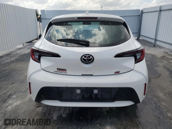 2024 Toyota Corolla Hatchback SE with VIN JTND4MBE4R3216513, listed as a Copart auction lot 51041975 with 23,284 mi miles and Clean Title. Bid and sale history available at carsss.com. Image 6.
