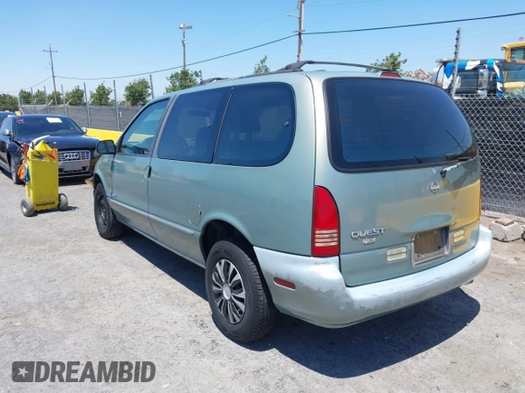 1997 Nissan Quest XE z VIN 4N2DN1111VD809200, wystawiony jako IAAI lot #42478371 z przebiegiem 123 414 mil mil oraz . Historia ofert i sprzedaży dostępna na DreamBid. Obrazek 3.