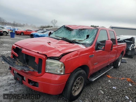 2006 Ford Super Duty F-250 XL with VIN 1FTSW20P36EA35904, listed as a Copart auction lot 43701275 with 204,676 mi miles and Salvage Title. Bid and sale history available at carsss.com. Image 1.