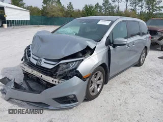 2019 Honda Odyssey EX with VIN 5FNRL6H58KB078225, listed as a IAAI auction lot 41890243 with 82,311 mi miles. Bid and sale history available at carsss.com. Image 2.