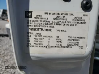 2005 Chevrolet Tahoe LS with VIN 1GNEC13T85J110005, listed as a Copart auction lot 74906884 with 433,460 mi miles and Salvage Title. Bid and sale history available at carsss.com. Image 13.