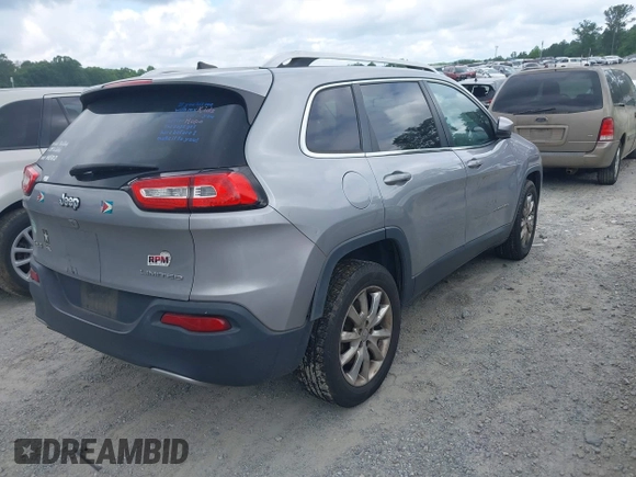 2016 Jeep Cherokee Limited with VIN 1C4PJMDB8GW151903, listed as a IAAI auction lot 42359124 with 249,984 mi miles and . Bid and sale history available at DreamBid. Image 4.