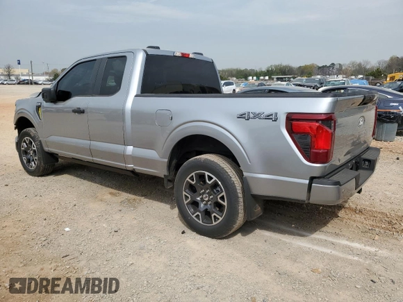 2024 Ford F-150 with VIN 1FTEX2LP2RKF10597, listed as a Copart auction lot 51155685 with 4,177 mi miles and Salvage title. Bid and sale history available at DreamBid. Image 2.