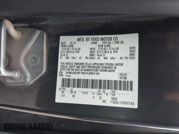 2016 Ford Transit Connect XLT с VIN NM0GE9F79G1250119, выставлен на аукционе IAAI как лот 42460229 с пробегом 186 132 миль миль и . История ставок и продаж доступна на DreamBid. Изображение 9.