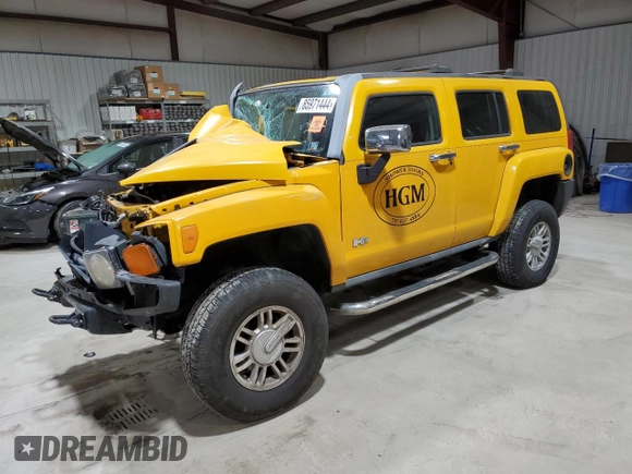 2007 Hummer H3 SUV with VIN 5GTDN13E478149936, listed as a Copart auction lot 85971444 with 95,880 mi miles and Salvage Title. Bid and sale history available at DreamBid. Image 1.